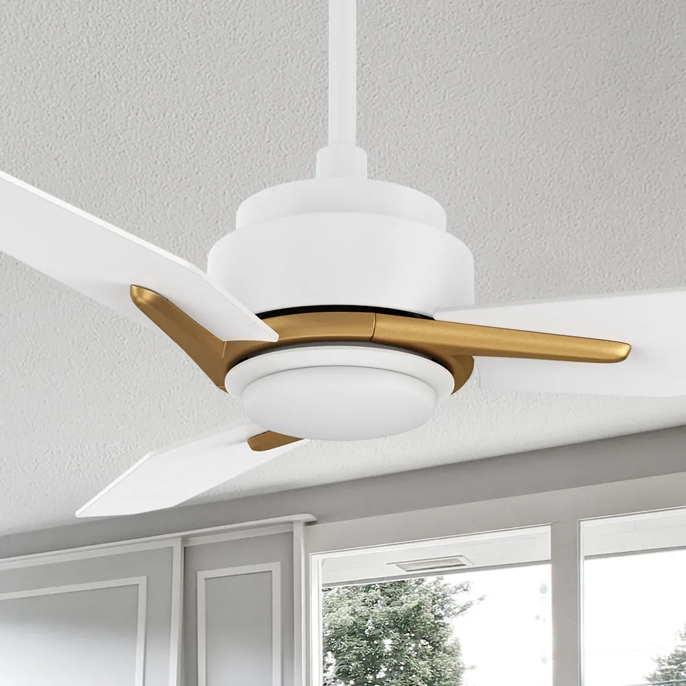 Tilbury Smart Outdoor Ceiling Fan with Dimmable LED Light Remote 48"