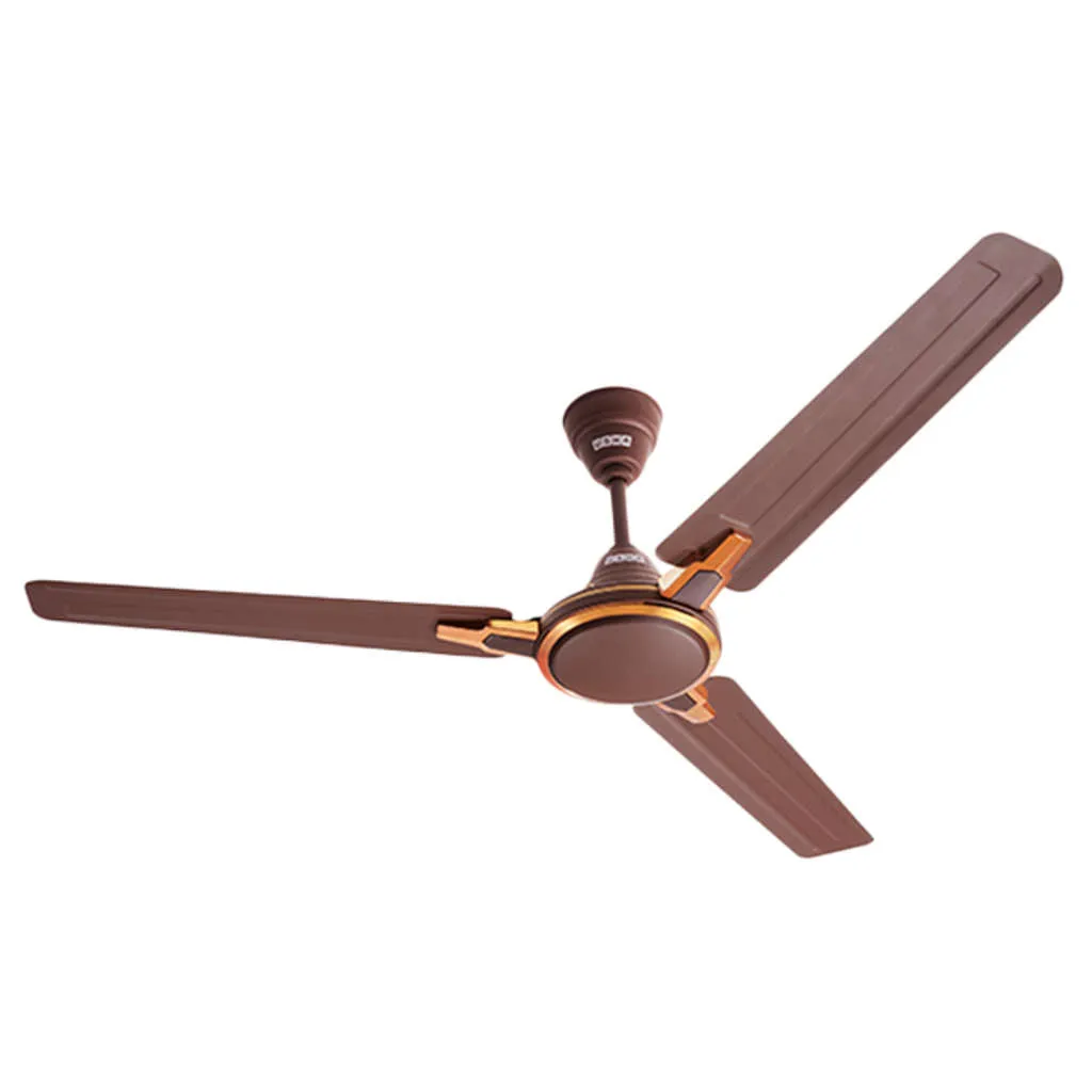 Usha Racer Chrome Ceiling Fan Rich Brown 1200mm