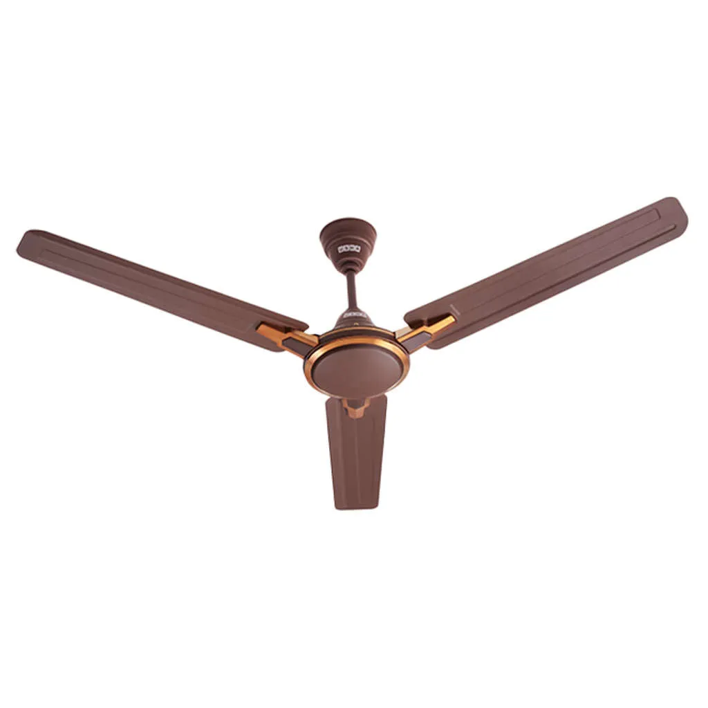 Usha Racer Chrome Ceiling Fan Rich Brown 1200mm