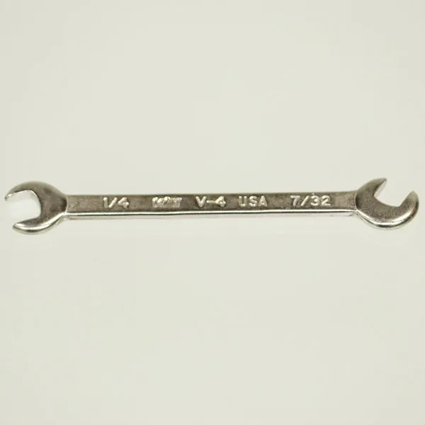 Vim Tools V-4 Miniature Open-End Wrench 1/4"   7/32"