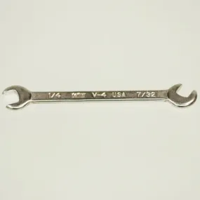 Vim Tools V-4 Miniature Open-End Wrench 1/4"   7/32"