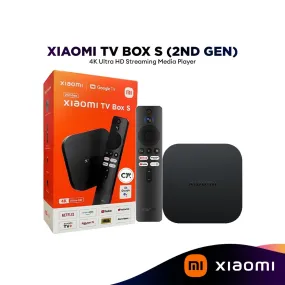 Xiaomi TV Box S (2nd Gen) 4K Ultra HD Streaming Media Player | HDR10  | Google TV