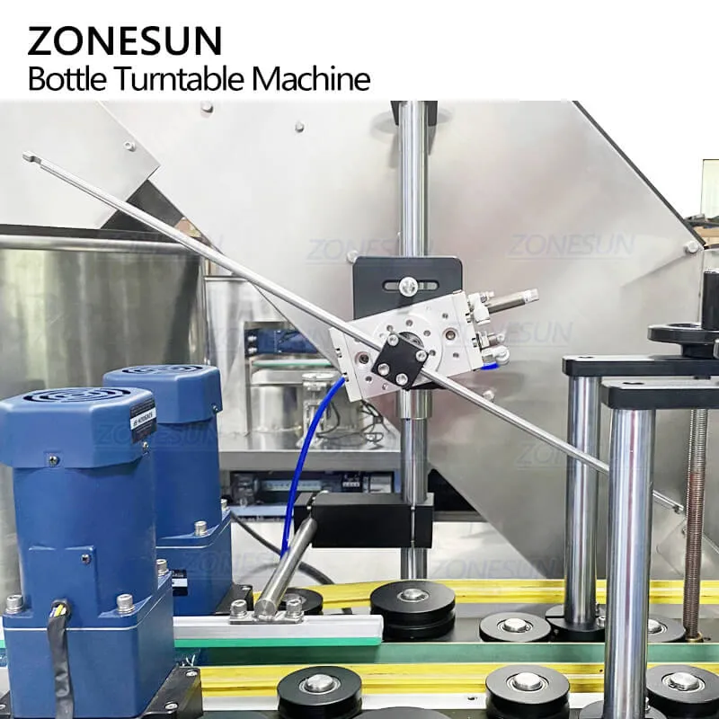 ZONESUN ZS-LP250 Full Automatic Square Round Rotary Plastic Irregular Bottle Sorter Unscrambler Turntable Machine