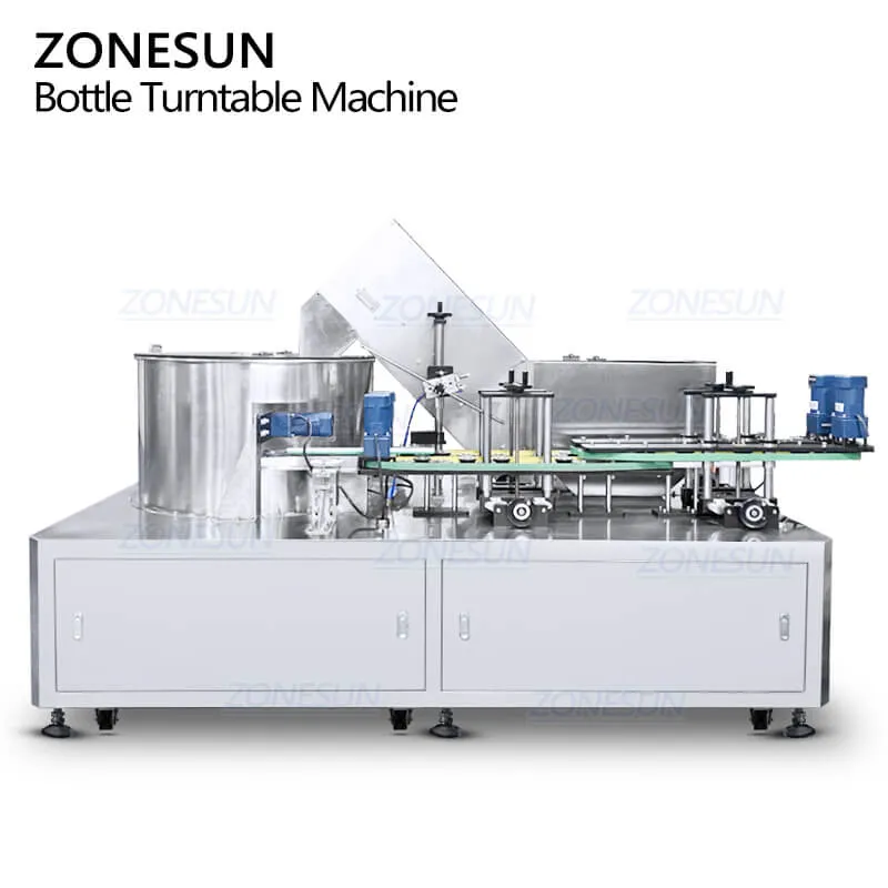 ZONESUN ZS-LP250 Full Automatic Square Round Rotary Plastic Irregular Bottle Sorter Unscrambler Turntable Machine