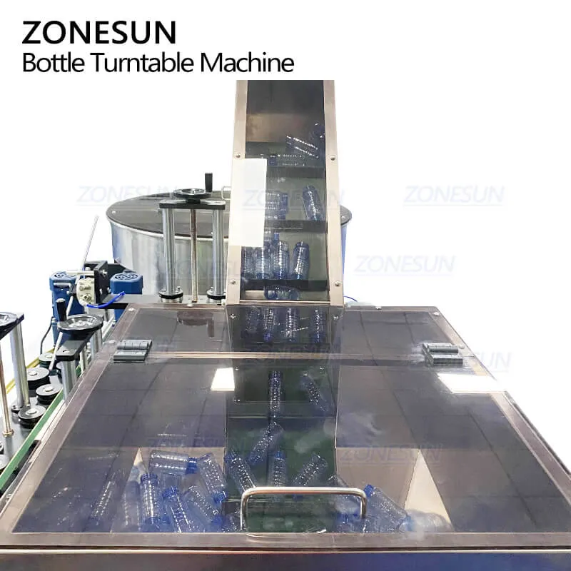 ZONESUN ZS-LP250 Full Automatic Square Round Rotary Plastic Irregular Bottle Sorter Unscrambler Turntable Machine