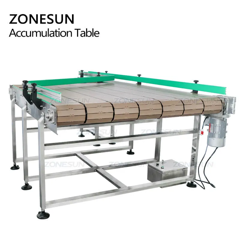 ZS-CB190 Automatic Round Plastic Bottle Unscrambler Glass Bottle Accumulation Table Conveyor Sorting Turntable Feeding Machine